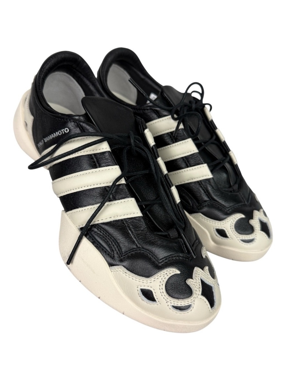 Y-3 Adidas Regu 2002 Leather Lace Sneakers
